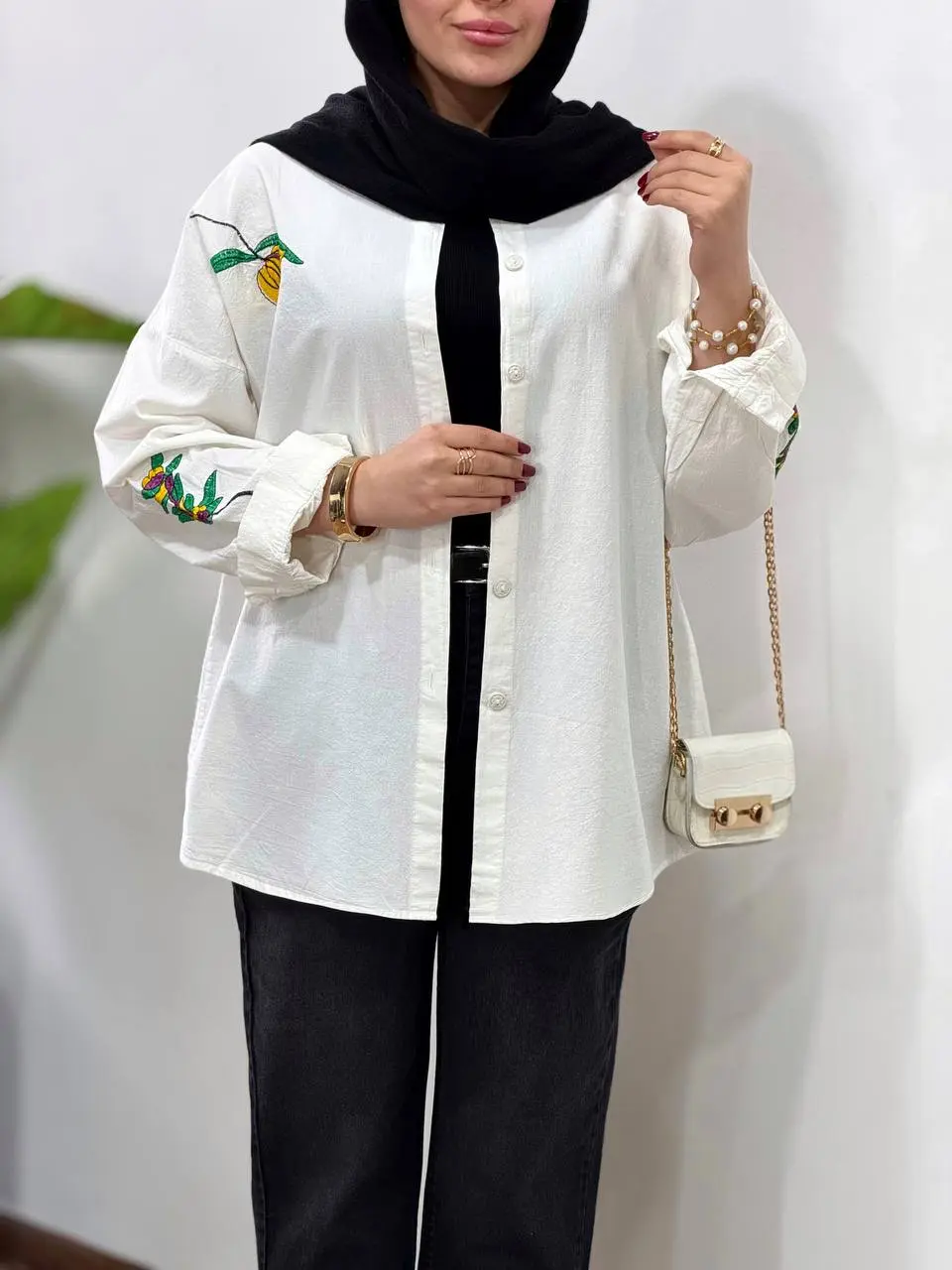 مانتو گلدوزی آیسو ارکیده